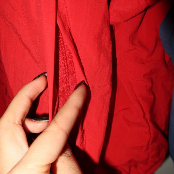 Lis Sport Vintage Baroque print 80s 90s Red Blue Gold Sailor Windbreaker Medium - Picture 6 of 8